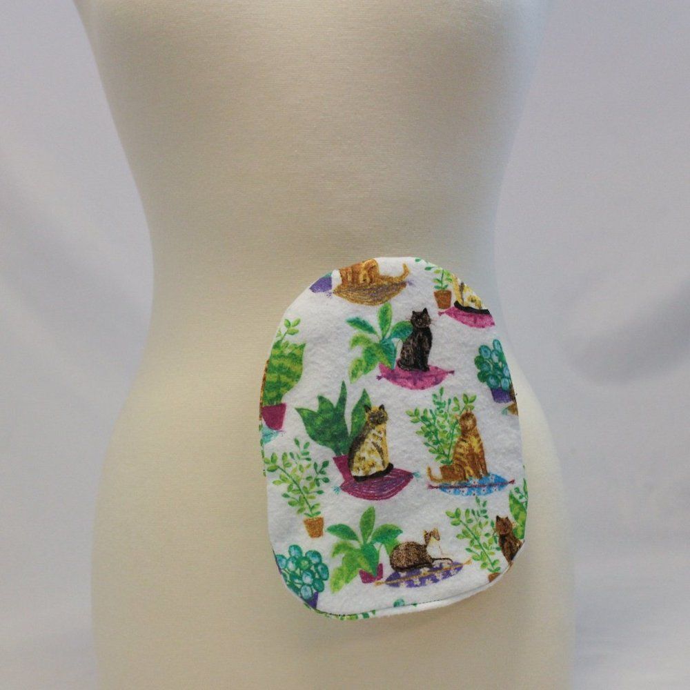 Pediatric or Mini 1 3/4" Flannel Ostomy Bag Cover Stoma Colostomy Pouch